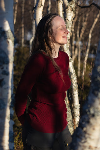 Lanullva Havbris 2.0 Crewneck, Vinrød