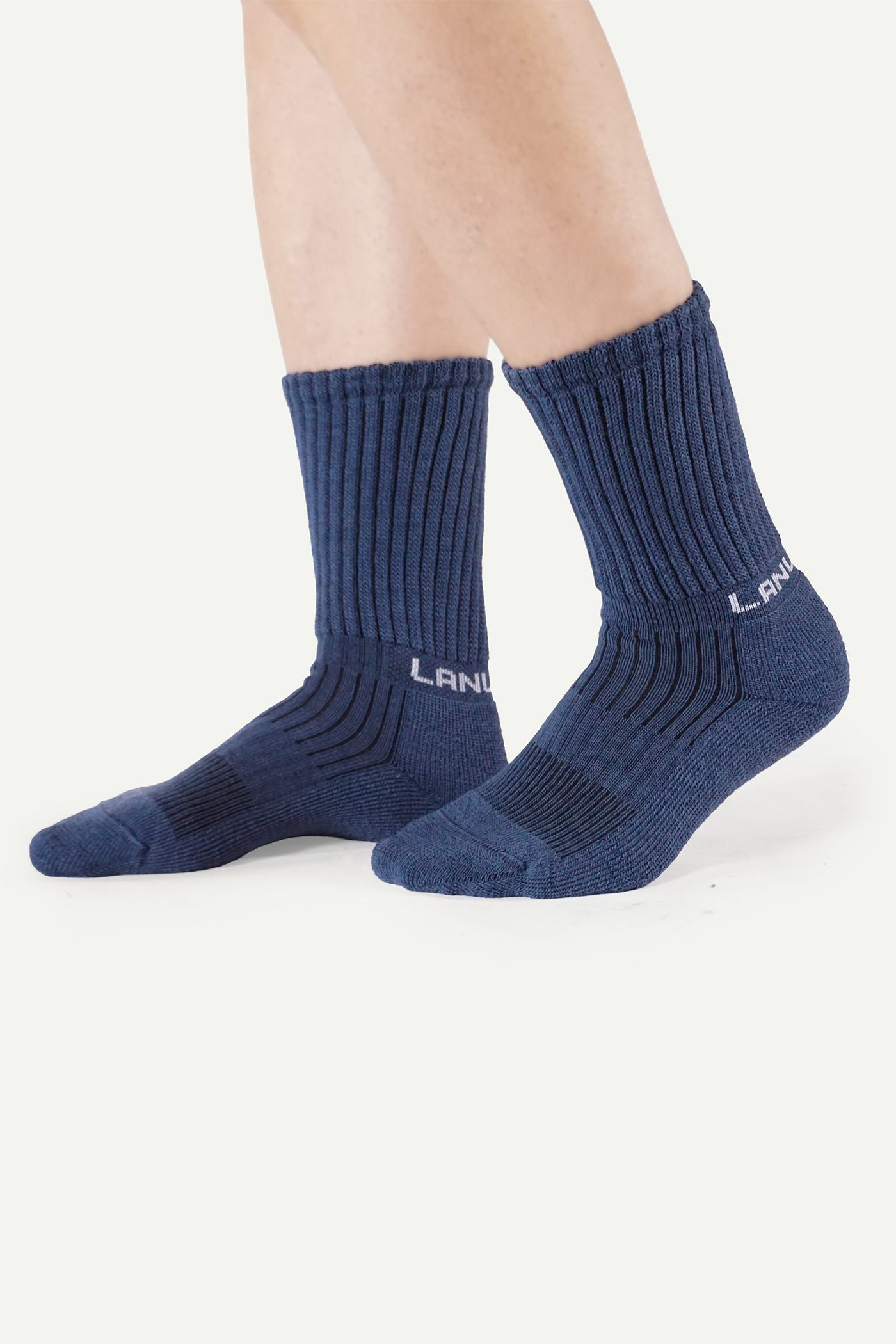 Lanullva Wool sock Adult, Atlantic blue