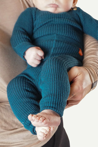 Lanullva Havbris 2.0 Wool tights Baby, Mountain blue