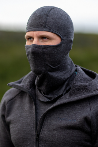 Lanullva Basic Balaclava Voksen, Antrasitt-Lanullva