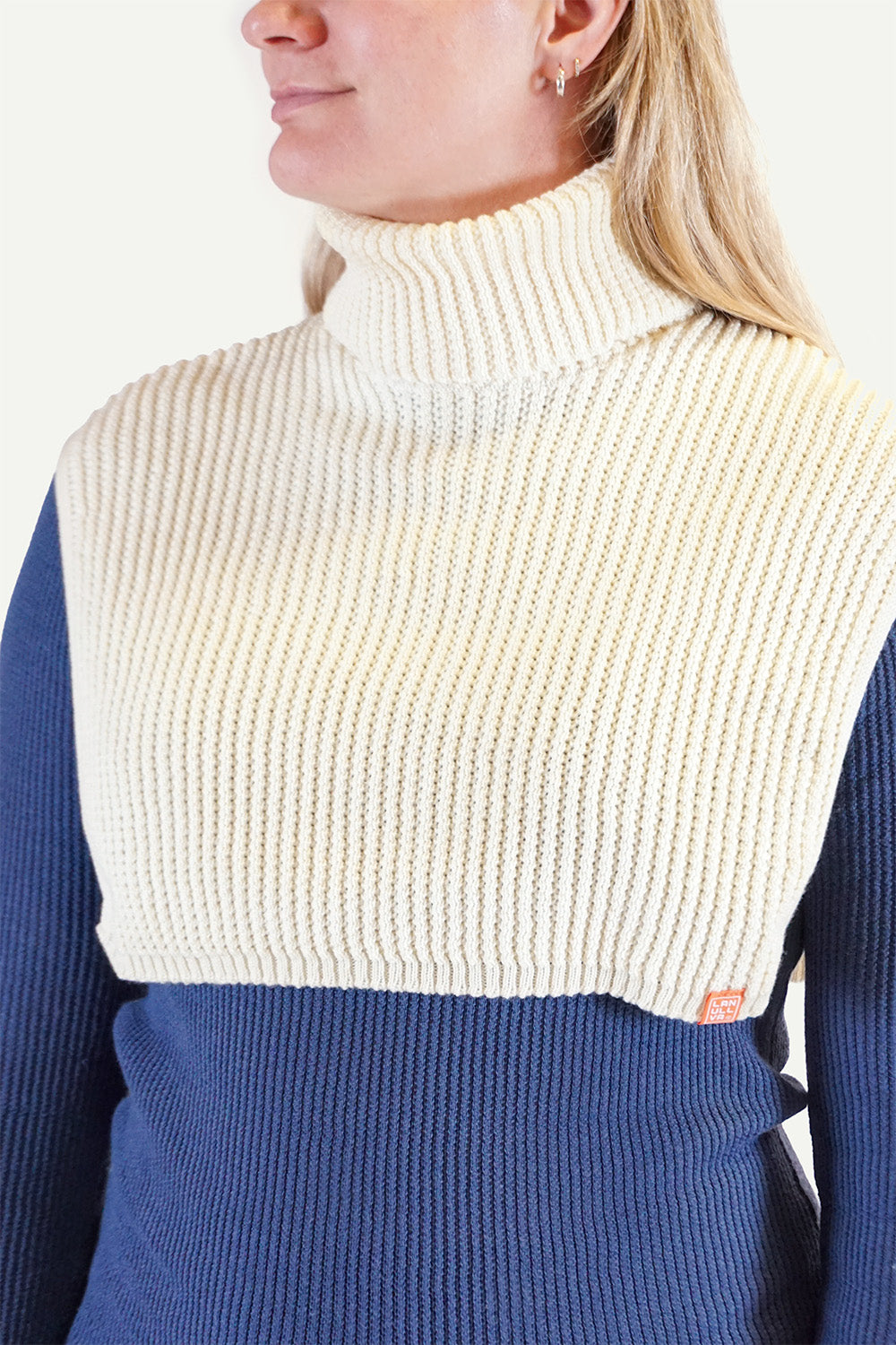 Lanullva Merino Halsvarmer, Offwhite