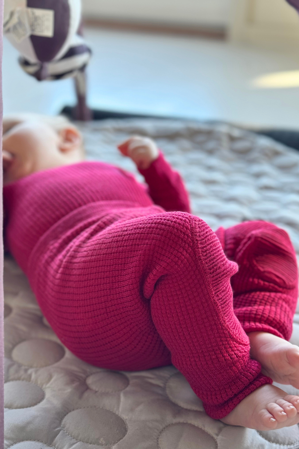 Havbris Wool Tights Baby, Raspberry1