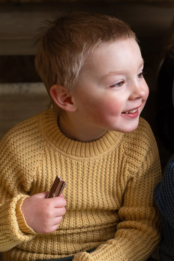 Lanullva Hustadvika 2.0 Ullgenser Barn, Smørblomst
