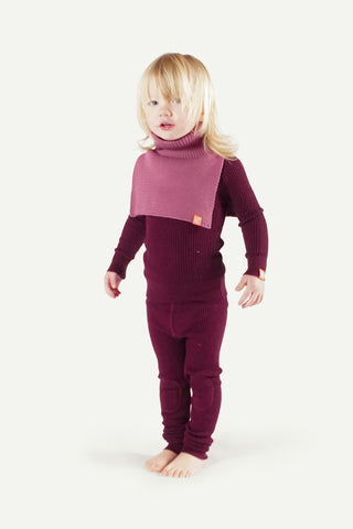 Lanullva Hustadvika 2.0 Ullhals Kids, Heather Pink