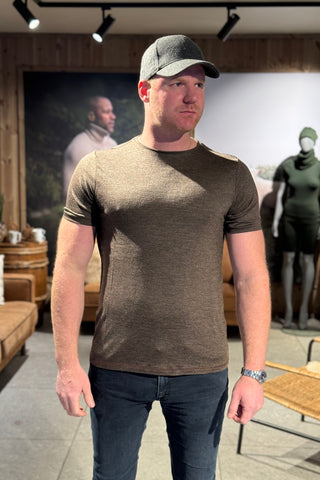 Lanullva Basic T-Skjorte Herre, Bark